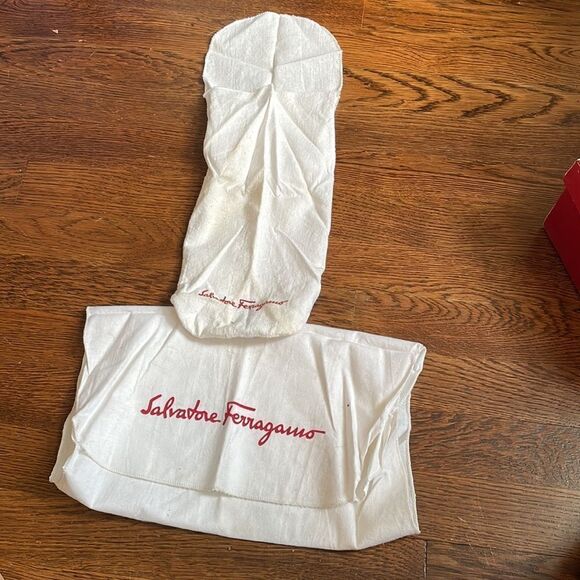 Vtg Salvatore Ferragamo “Persus” black Nappa calf slip on loafers with tassels - Picture 11 of 11